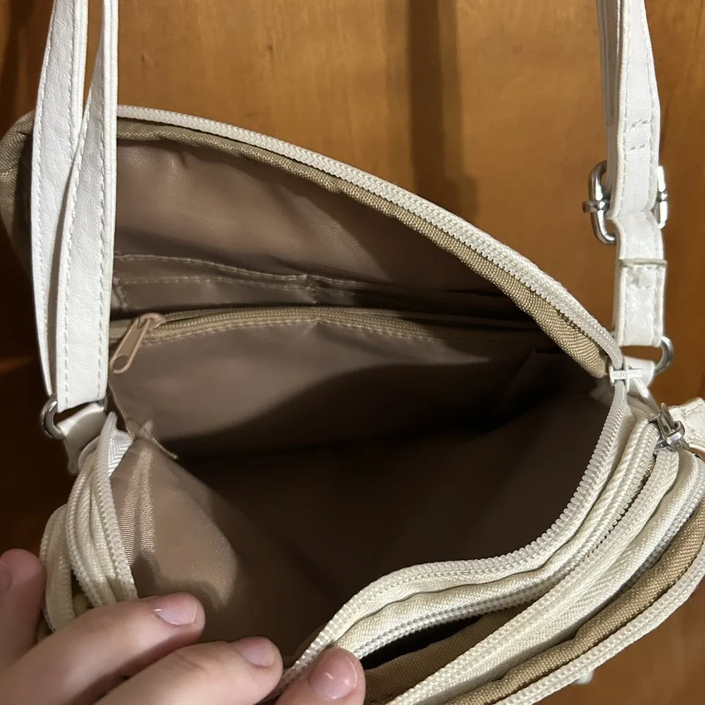 MultiSac White Floral Purse – Organizer‎ Style